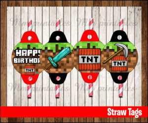 80 Off Sale Minecraft Triangle Banner Instant Download Printable