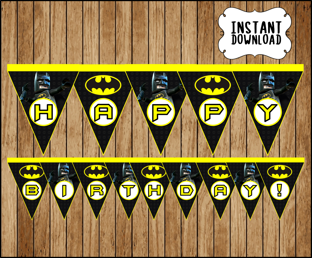 Lego Batman Birthday Free Printables