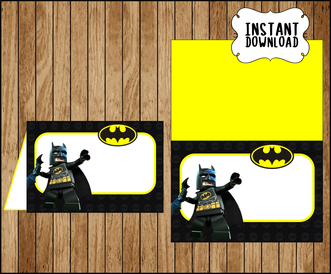 Printable Lego Batman Food labels instant download, Lego Batman party ...