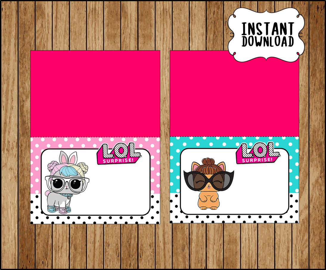 lol surprise pets food labels printable lol surprise pets party food